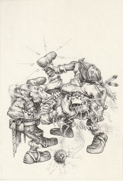 Weirdboy being restrained