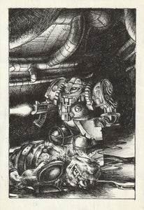 Squat Exo-Armoured Heathguard tunnel fights with Orks