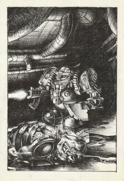 Squat Exo-Armoured Heathguard tunnel fights with Orks