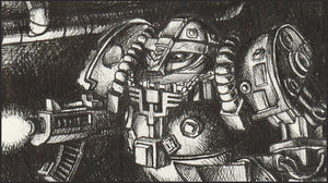Squat Exo-Armoured Heathguard tunnel fights with Orks