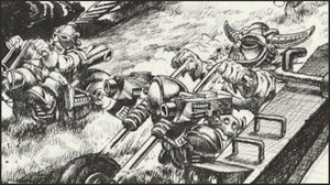 Warlord and Heathguard attack at the head of the Brotherhood