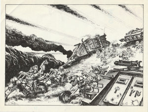Warlord and Heathguard attack at the head of the Brotherhood